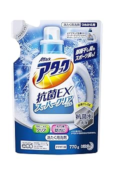 アタック 洗濯洗剤 液体 高浸透バイオジェル 詰め替え 770g×8個 Amazon | 【まとめ買い】花王 アタック 高浸透バイオジェル